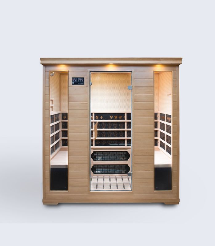 Hoogwaardig Hemlock Stoomcabine Computer Bedieningspaneel Traditioneel Langdurig Sauna Sauna Zweet Stomen Magazijn