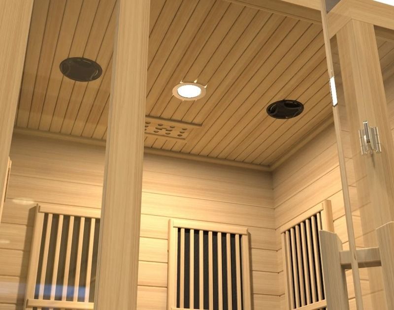 Enkel groot computerbedieningspaneel commerciële op maat gemaakte sauna luxe droge stoomcabine