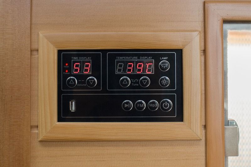 computer bedieningspaneel zweet stoombad sauna ruimte fumigatie detox zweet huis stoomsanaruimte thuis