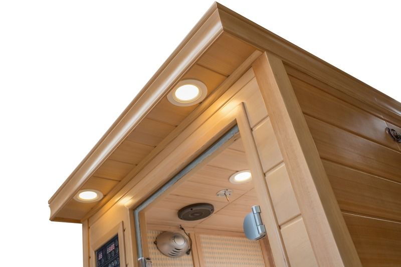 2021 Computer Sauna Home Beauty Detox Sauna Populaire Kamer Eco-vriendelijke Houten Hemlock Sauna Vaste Hout Kookwater Bad Korea Japan Verre Infrarood