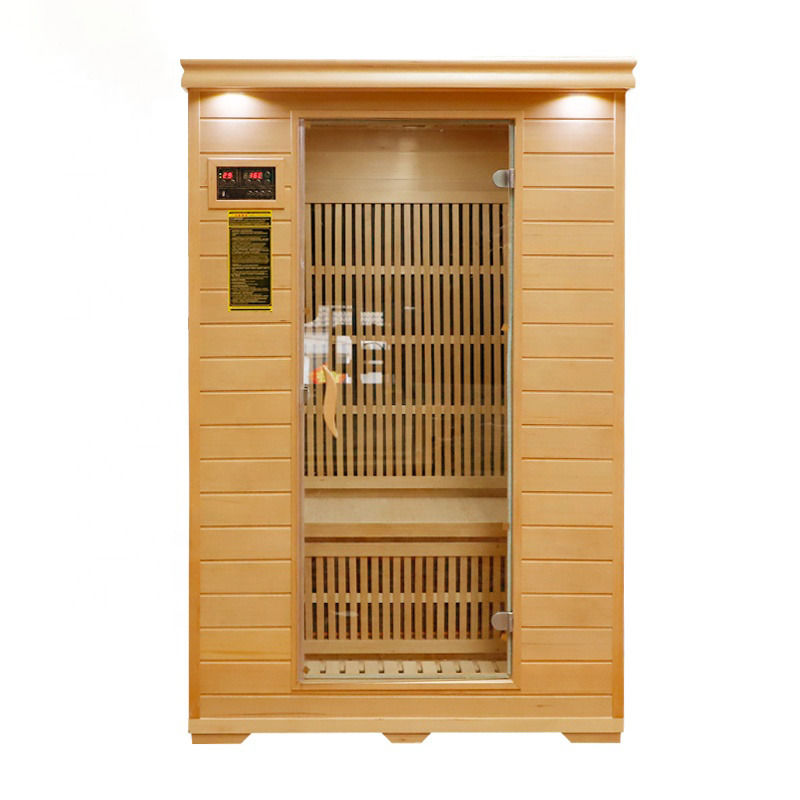 Koolstofvezel verwarmer stoomsuna kamer voor tweepersoonswoning Infared Traditionele persoonlijke afstandsauna bedieningspaneel