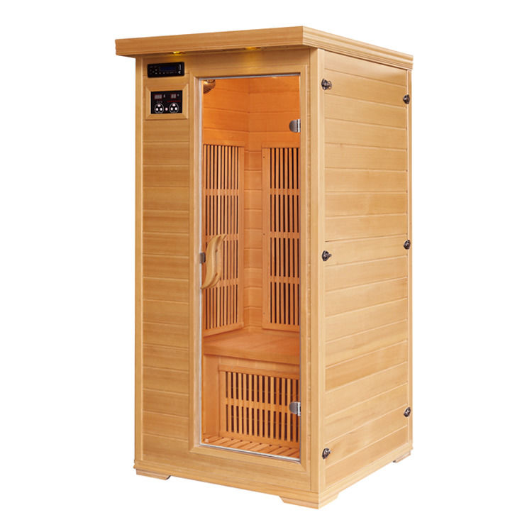 Koolstofvezel verwarmer stoomsuna kamer voor tweepersoonswoning Infared Traditionele persoonlijke afstandsauna bedieningspaneel