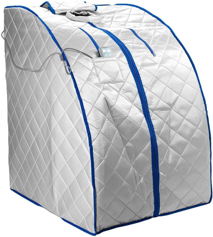 Moderne FAR-infrarood negatieve IR-ion Draagbare binnenpersoonlijke spa-sauna met lucht-ionisator Verwarming van voeten en stoeltimer