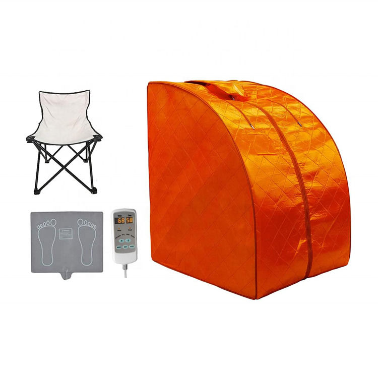Therapie voor thuisontgifting voor één persoon Moderne draagbare ver-infrarood sauna Verbeterde stoel Spa vloermat