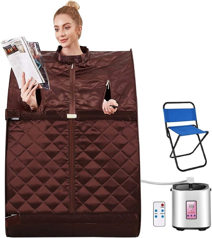 Draagbare Persoonlijke Binnen Spa Sauna Tent Computer Bedieningspaneel Computer Bedieningspaneel Stoom Afstandsbediening Eén Persoons Sauna voor Thuis Ontspanning Therapeutische Detox
