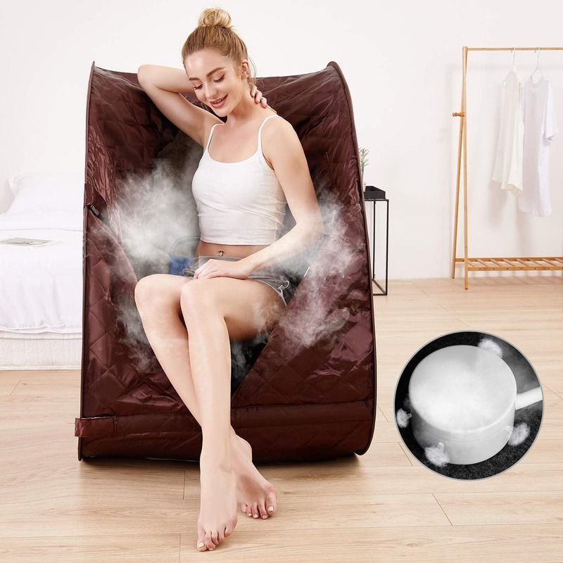 Draagbare Persoonlijke Binnen Spa Sauna Tent Computer Bedieningspaneel Computer Bedieningspaneel Stoom Afstandsbediening Eén Persoons Sauna voor Thuis Ontspanning Therapeutische Detox