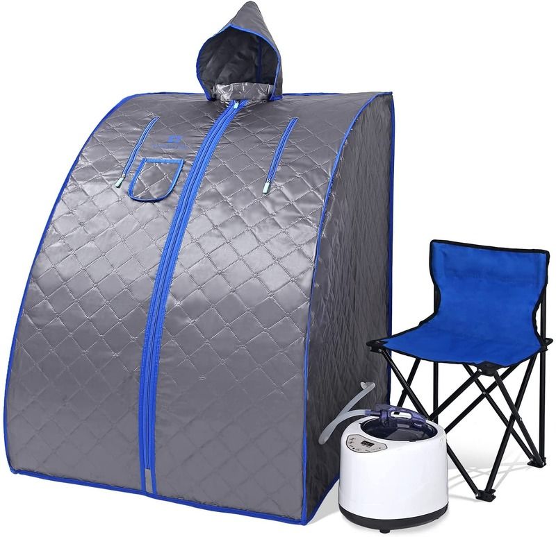 Moderne Draagbare Stoomsauna Voor Spa Thuis Lichtgewicht Persoonlijke Sauna Stoomgenerator Tent Met Afstandsbediening Binnen Stoom Bad