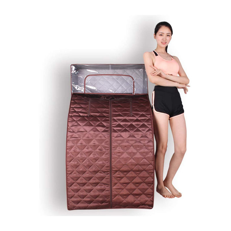 Moderne stoomsauna set stoommachine met volledige lichaam één persoon afstandsbediening thuis warmte doos met hoofddek en stoel kit voor gewichtsverlies