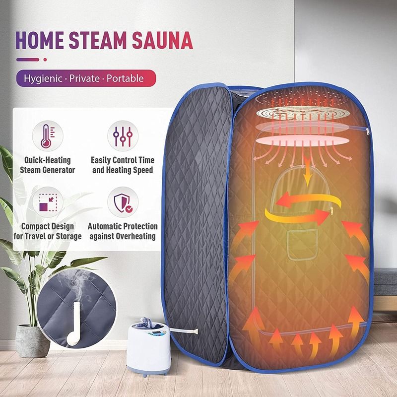 Moderne Draagbare Sauna voor Thuis, Kantoor en Reizen Thuis Sauna voor Droge Spa en Stoomsauna met Afstandsbediening Stoomtent