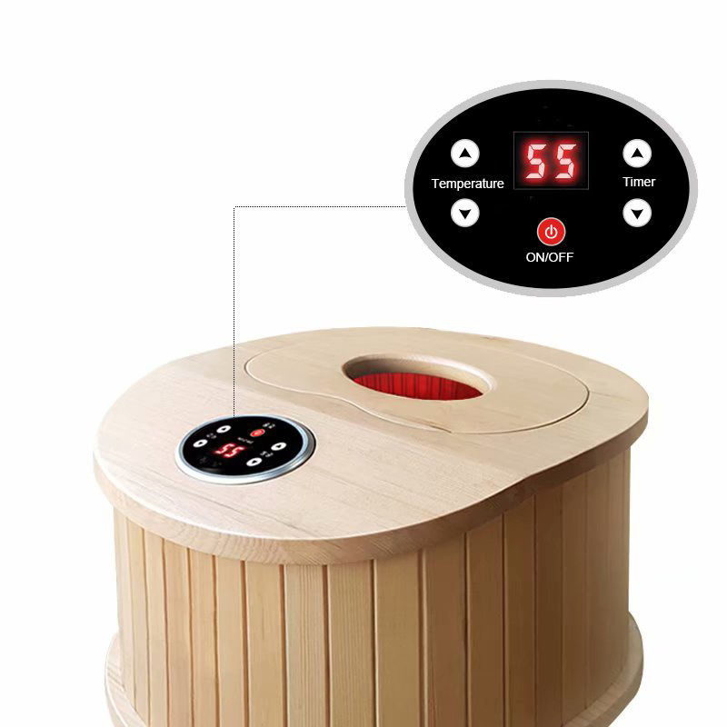 Moderne groothandel elektrische ver infrarood draagbare badverwarmer gezondheid sauna voet bad zit droog Korea sauna voetmassageur voet spa