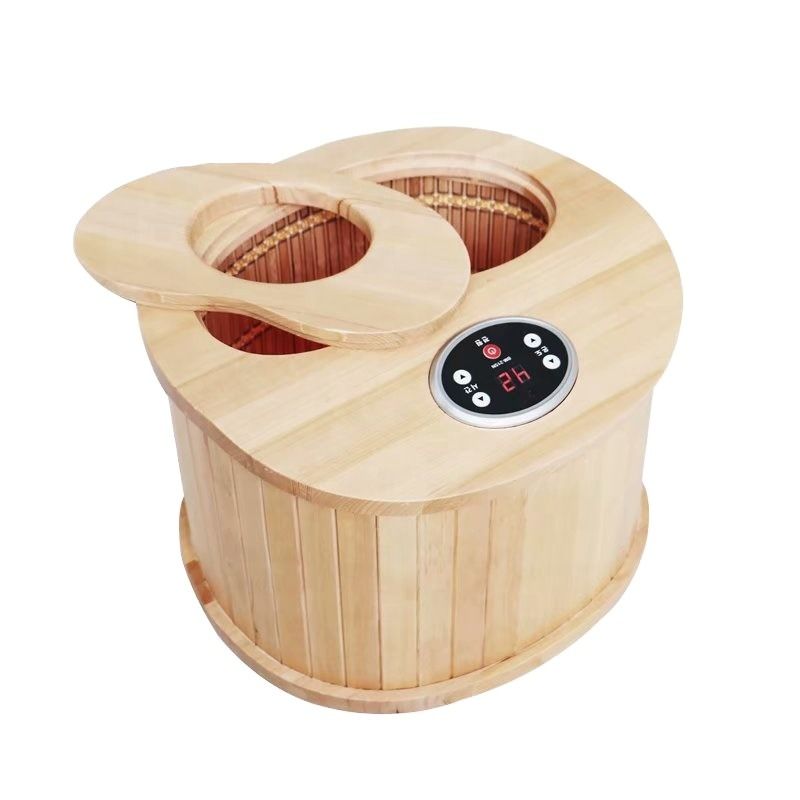 Moderne groothandel elektrische ver infrarood draagbare badverwarmer gezondheid sauna voet bad zit droog Korea sauna voetmassageur voet spa