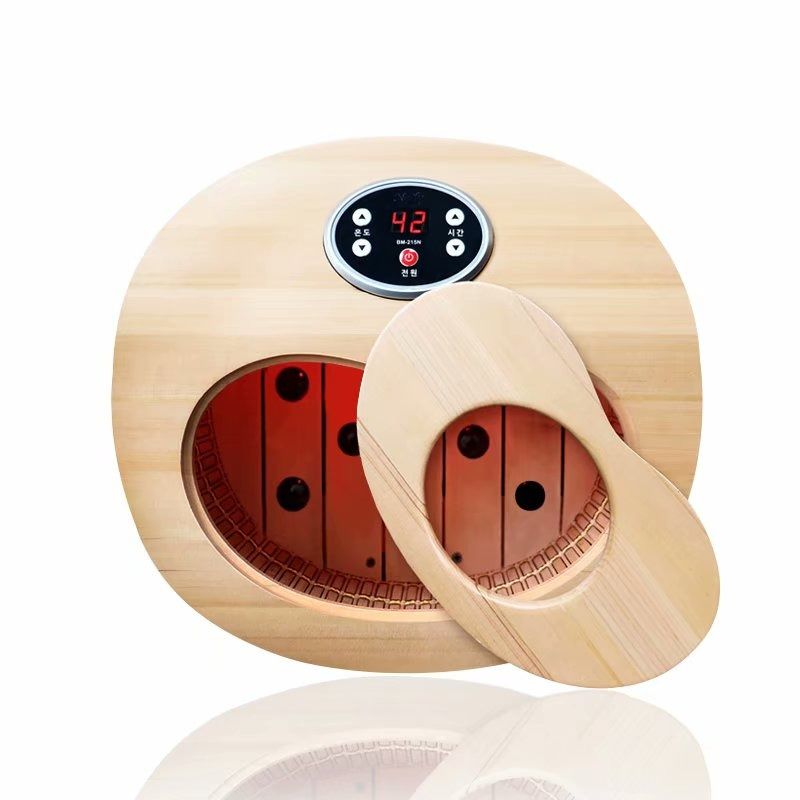Moderne groothandel elektrische ver infrarood draagbare badverwarmer gezondheid sauna voet bad zit droog Korea sauna voetmassageur voet spa