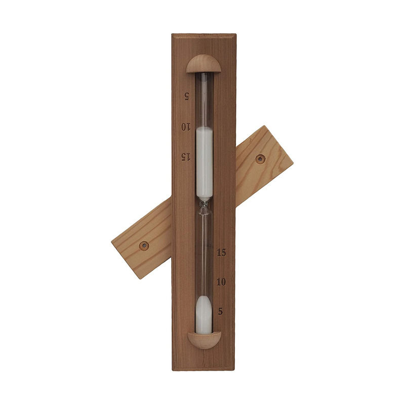Traditionele Luxe Ceder Sauna Wandwiel Zand 15 minuten Timer Kies uw zand Wit